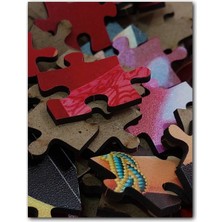 Cakapuzzle Çayırdaki Yetişkin Fil ve Kızıl Gökler 500 Parça Puzzle Yapboz Mdf (Ahşap)