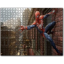 Cakapuzzle Spider Man Duvardan Ağ Atıyor 255 Parça Puzzle Yapboz Mdf (Ahşap)
