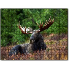 Cakapuzzle Çayırda Dinlenen Sığın (Mus) 120 Parça Puzzle Yapboz Mdf (Ahşap)