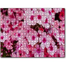 Cakapuzzle Pembe Plumeria Çiçekleri 120 Parça Puzzle Yapboz Mdf (Ahşap)