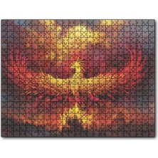 Cakapuzzle Zümrüdü Anka Karanlık Fantazi 120 Parça Puzzle Yapboz Mdf (Ahşap)