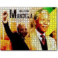 Cakapuzzle Nelson-Mandela Yumruğu Havada 255 Parça Puzzle Yapboz Mdf (Ahşap)