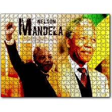 Cakapuzzle Nelson-Mandela Yumruğu Havada 500 Parça Puzzle Yapboz Mdf (Ahşap)