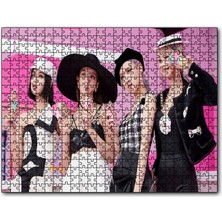 Cakapuzzle Blackpink Üyeleri ve Dondurma Konsepti 120 Parça Puzzle Yapboz Mdf (Ahşap)