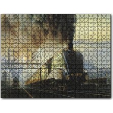 Cakapuzzle Kömürlü Tirenler Istasyon Kirli Hava Görseli 120 Parça Puzzle Yapboz Mdf (Ahşap)