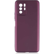Casestreet Xiaomi Poco X3 Gt Kılıf Kamera Korumalı Premier Mat Silikon Mürdüm