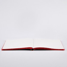Nuuna Deri Defter Break The Grid Red A5 Premium Kağıt 160 Sayfa