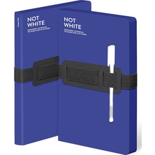 Nuuna A5 Not White Premium Kağıt Çizgisiz Defter Mavi 176 Sayfa