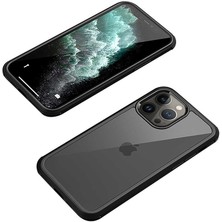 noktaks - Apple iPhone 13 Pro - Kılıf 360 Full Koruma Ön Ve Arka Dor Kapak - Siyah