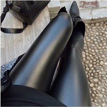 Rengamoda Içi Şardonlu Deri Tayt