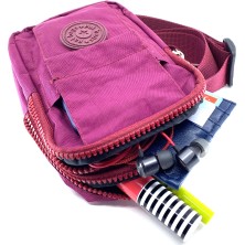 Pai Bags Visne Çürüğü Krinkıl Kumaş Mini Göğüs Çanta