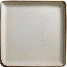 Pearl 25X25 cm Düz Porselen Tabak Tarçın TAN25DU730P02