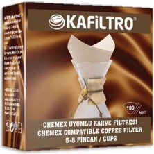 Kafiltro Chemex 5-8 Fincan Uyumlu Filtre Kahve Kağıdı 100'LÜ