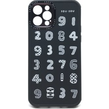 Nettech Apple iPhone 12 Pro Uyumlu Lopard Yazı Seri Silikon Kılıf
