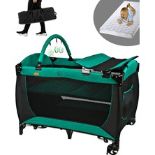 Baby Home 560 Golite 70X110 Bebek Oyun Parkı Yatak Sepet Beşik Sünger Yatak Hediye