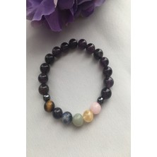 Atl Ametist Çakra Doğaltaş Bileklik