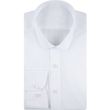 Süvari Slim Fit Beyaz Erkek Gömlek