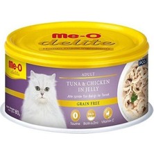 Me-O Delite Yetişkin Kediler Için Ton Balıklı & Tavuklu Kedi Konservesi - 80 G