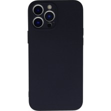 Caseart Apple iPhone 13 Pro Max Kapak Içi Kadife Kamera Korumalı Lansman Silikon Kılıf - Lacivert