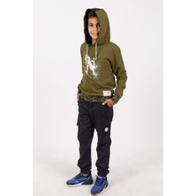 BRZ Collection Kayakçı Baskılı Kapüşonlu Sweatshirt Erkek Çocuk