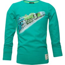 BRZ Collection Tren Baskılı Erkek Çocuk T-Shirt