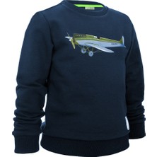 BRZ Collection Uçak Baskılı Erkek Çocuk Sweatshirt