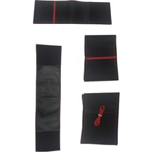 Tegin Mercedes Slk R170 1996-2004 Direksiyon Kılıfı Carbon V Akantara Krmızı Yüzük