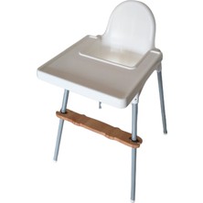 K&g Foot Rest Ikea Antilop Mama Sandalyesine Uyumlu Yeni Model Ayak Desteği - Ayak Dayama Yeri - Ahşap Ayaklık