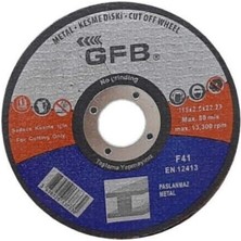 Gfb Metal Kesme Taşı 180X3.0X22.23MM (25 Adet)