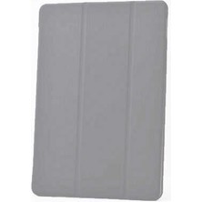 noktaks - Apple iPad 5 Air - Tablet Kılıfı Smart Cover Standlı 1-1 Kılıf - Gri