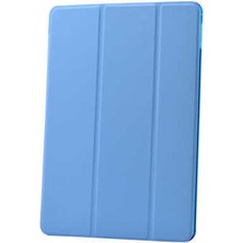 noktaks - Apple iPad 9.7 2017 (5.Nesil) - Tablet Kılıfı Smart Cover Standlı 1-1 Kılıf - Mavi