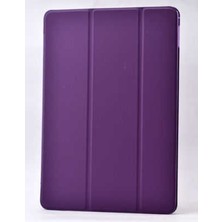 noktaks - Samsung Galaxy Tab 3 Lite 7.0 T110 - Tablet Kılıfı Smart Cover Standlı 1-1 Kılıf - Mor - T4931