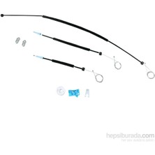 Mais Peugeot 307 Cabriolet cc 2003-2008 Için Sol Ön Kapı Cam Kriko Tel Halat Tamir Takımı Bcfkptz8