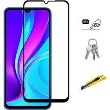 Canpay Xiaomi Redmi 9c Uyumlu Ekran Koruyucu Full Kavisli Tam Kaplayan 5d Hd Cam