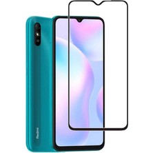 Canpay Xiaomi Redmi 9A Uyumlu Ekran Koruyucu Full Kavisli Tam Kaplayan 5d Hd Cam