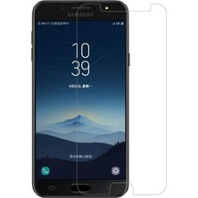 Canpay Samsung Galaxy C8 Uyumlu Ekran Koruyucu Yeni Nesil Hd Kalite Kırılmaz Cam