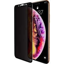 Canpay Apple iPhone 12 (6.1") Uyumlu Ekran Koruyucu Tam Kaplayan Hayalet Cam Gizlilik Filtreli