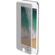 Canpay Apple iPhone 7 Plus Uyumlu Ekran Koruyucu Anti-Dust Gizlilik Filtreli Hayalet Cam Beyaz