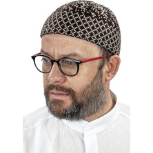 İhvan Online Orlon Örme Kışlık Yün Bere Takke Karyağmış Kahverengi