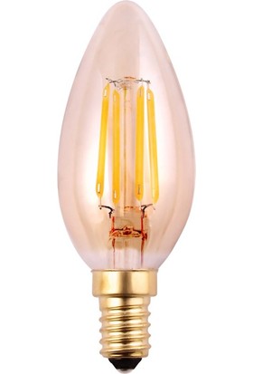 Fsl Filament Bulb E14 3.5W 2200K Amber 5 Adet
