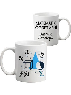 Biresimden Matematik Öğretmenine Hediye İsimli Kupa Bardak