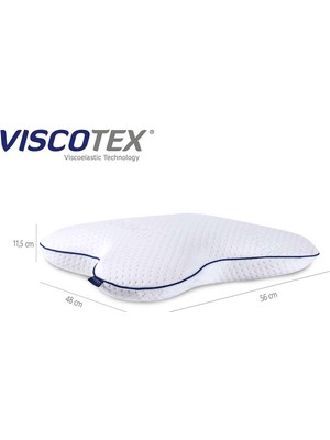 Viscotex Kelebek Yastık 56x48x14 cm / Butterfly Pillow