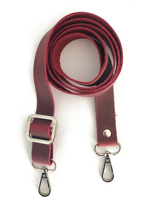 Alfa Tasarım Atölyesi Deri Çanta Sapı Gümüş (120 Cm) - Crazy Pembe Rengi