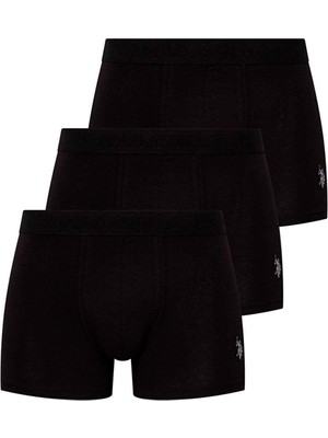 U.S. Polo Assn. Erkek 3'lü Paket Modal Pamuk Boxer 80173