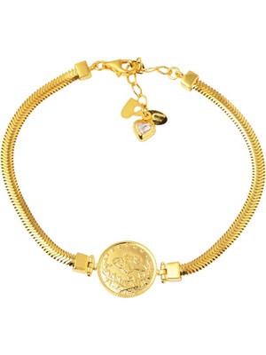 Bilezikci Balıksırtı Zincir Çeyrek Reşatlı Altın Bileklik