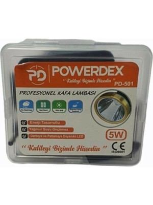 Chermik Kullanımı Kolay Pratik Powerdex PD-501 Kafa Lambası Şarjlı PD-501