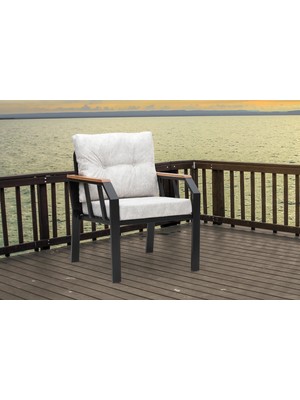 Tu Tienda Bahçe Balkon Kafe Mobilyası Tekli Koltuk