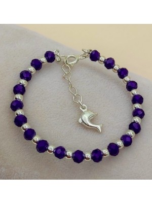 925 Gümüş Boncuk Çocuk  925 Ayar Gümüş Bileklik