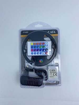 Cata CT-4557 Rgb Şerit LED Seti ( 5 mt Rgb LED 3 Renk + Trafo + Rgb Kumanda )