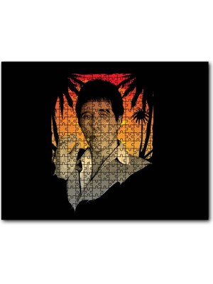 Cakapuzzle Yaralı Yüz Tony Montana Puro Içiyor 120 Parça Puzzle Yapboz Mdf (Ahşap)